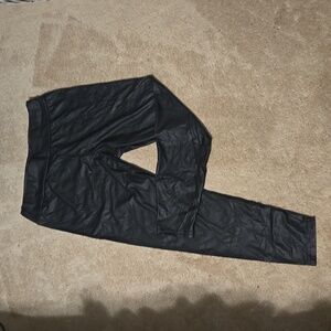Faux leather leggings